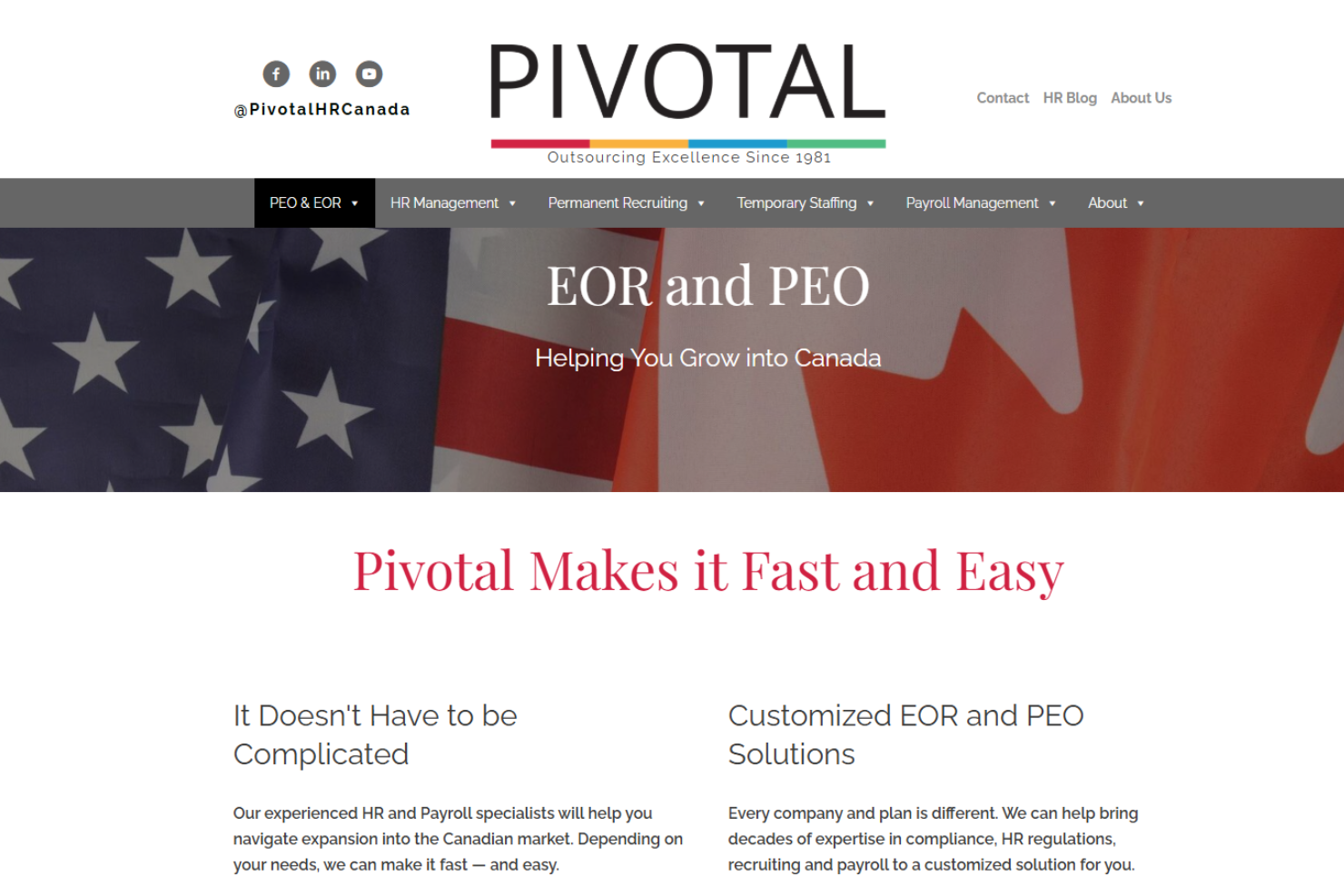 Pivotal screenshot - 26 Best Employer of Record in Canada: Reviewed in 2026