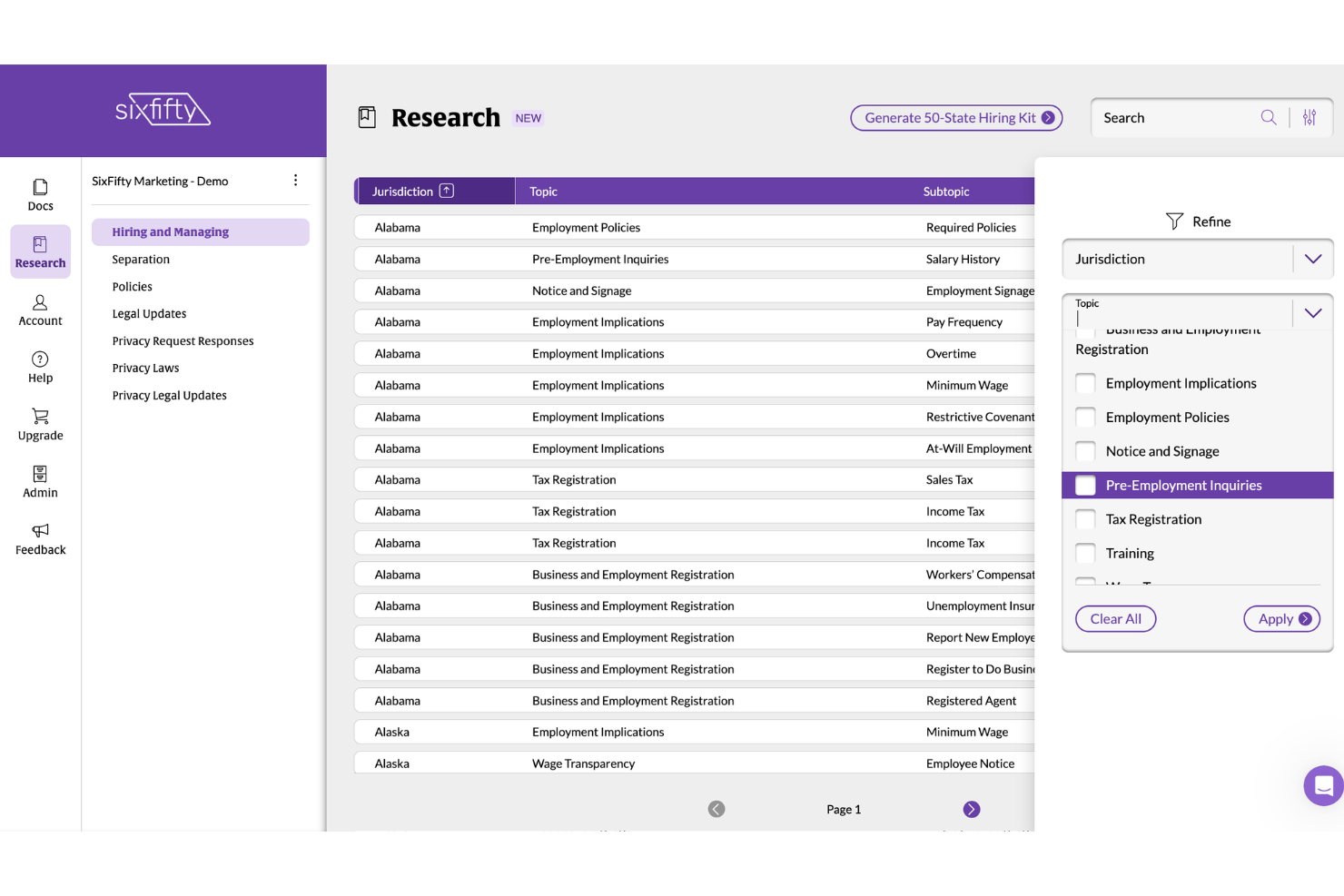 SixFifty screenshot - 20 Best HR Software for Startups: Reviewed in 2025