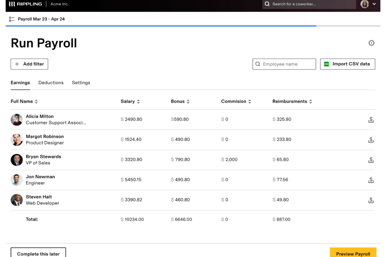 Rippling screenshot - 24 Best Papaya Global Alternatives & Competitors of 2025