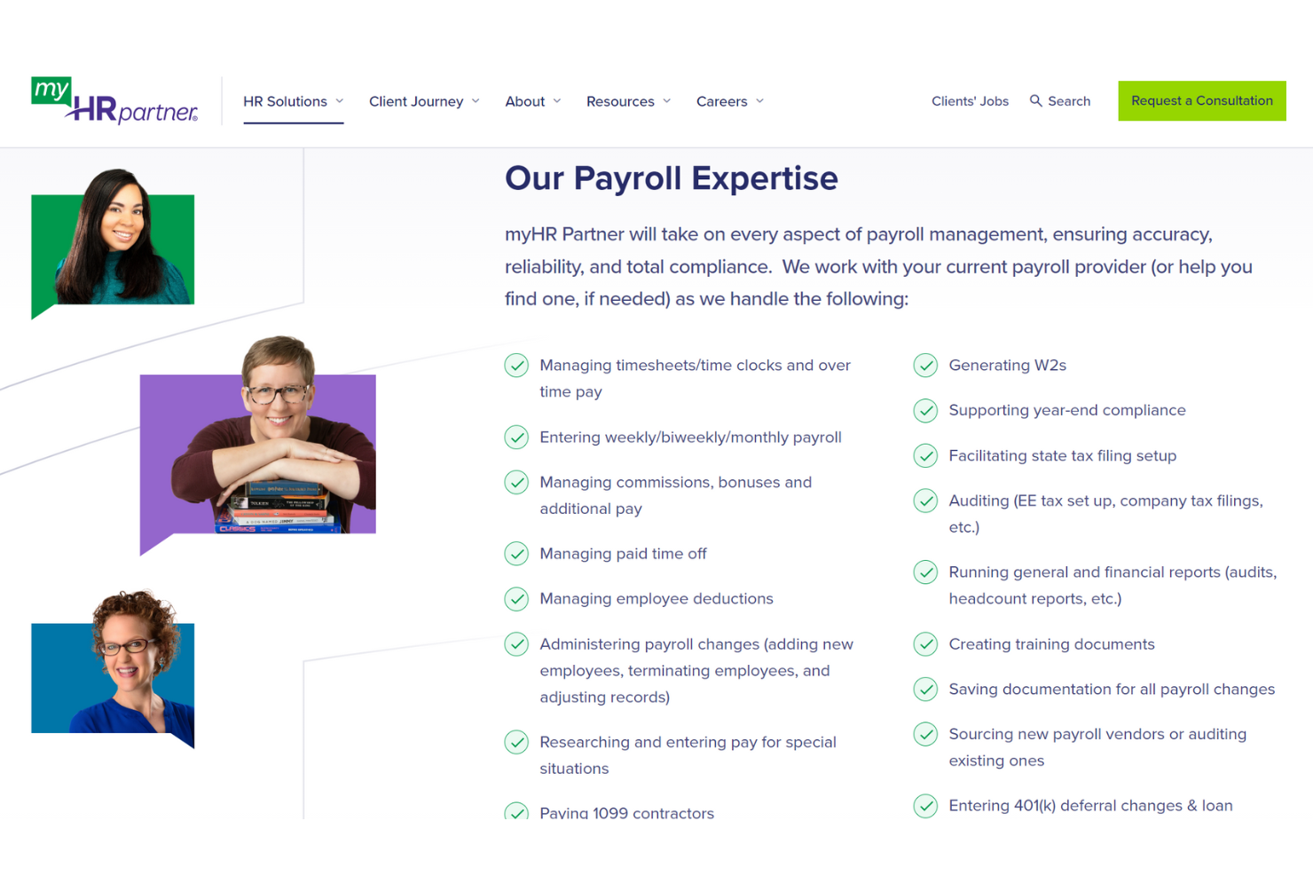 myHR Partner screenshot - 34 Best Payroll Companies of 2025: Reviewed & Compared