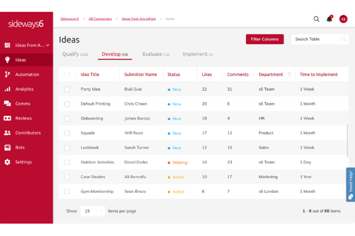 Sideways 6 screenshot - 40 Best Employee Survey Tools of 2026 for Staff Feedback