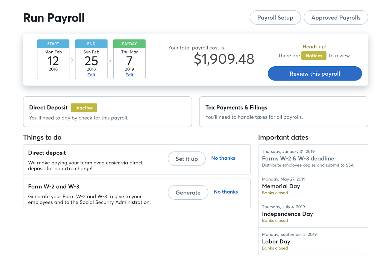 Wave screenshot - 16 Best Payroll Software for One Employee in 2025