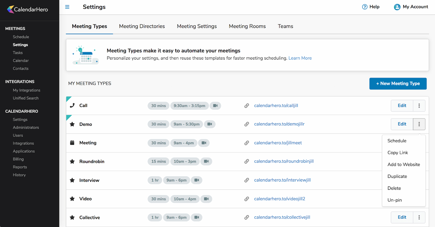 CalendarHero screenshot - 32 Best Meeting Room Booking Software of 2025