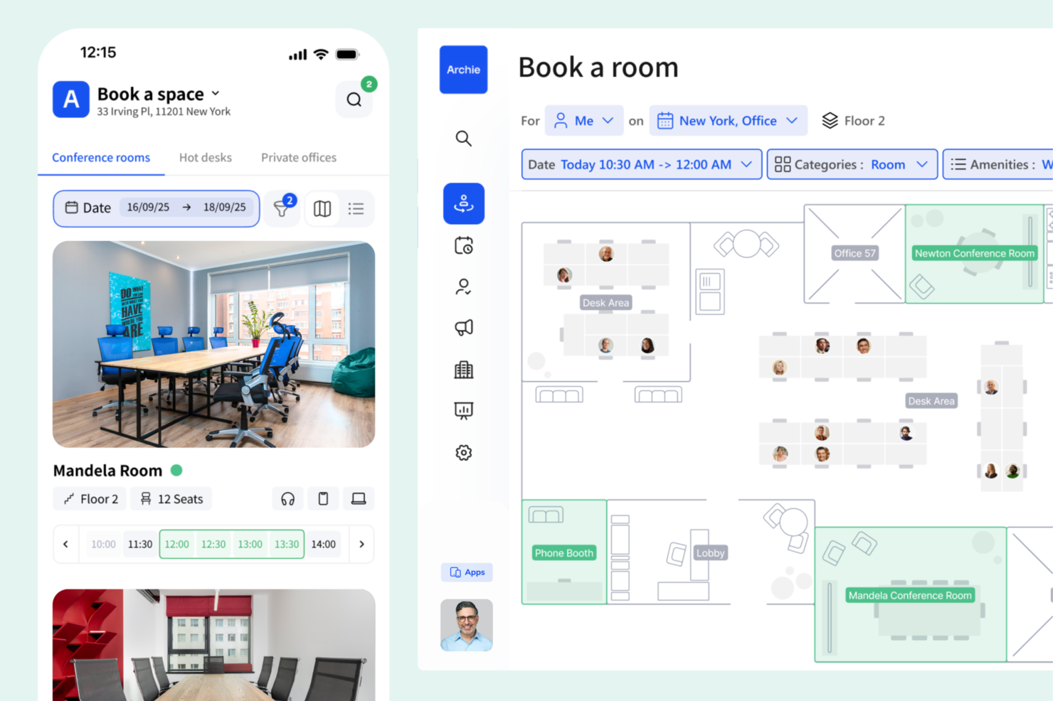 Archie screenshot - 32 Best Meeting Room Booking Software of 2025