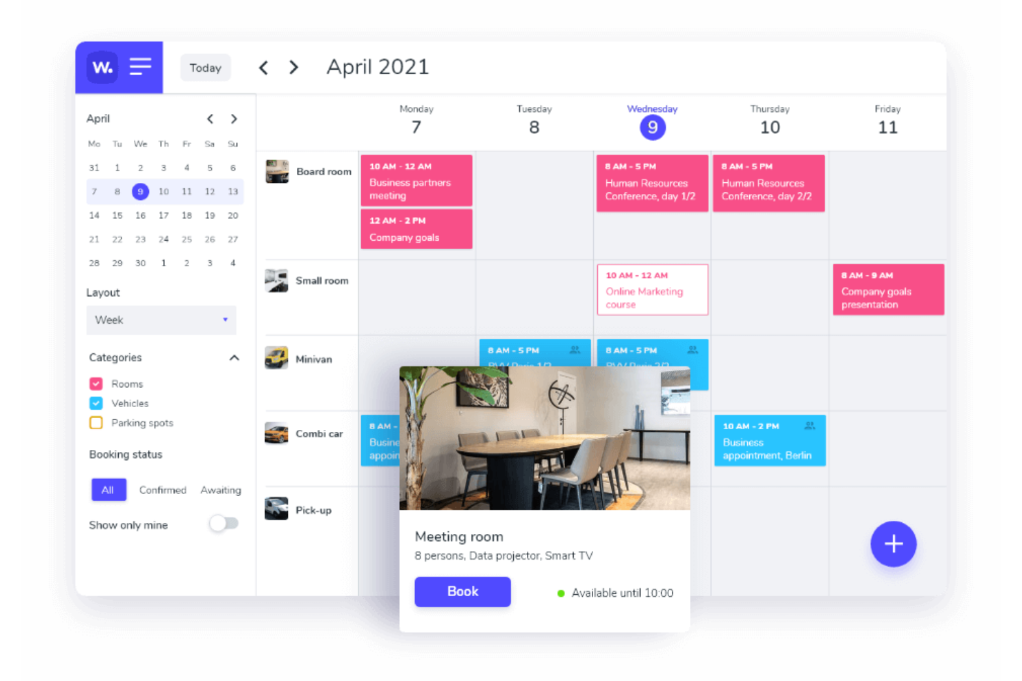 Whatspot screenshot - 32 Best Meeting Room Booking Software of 2025