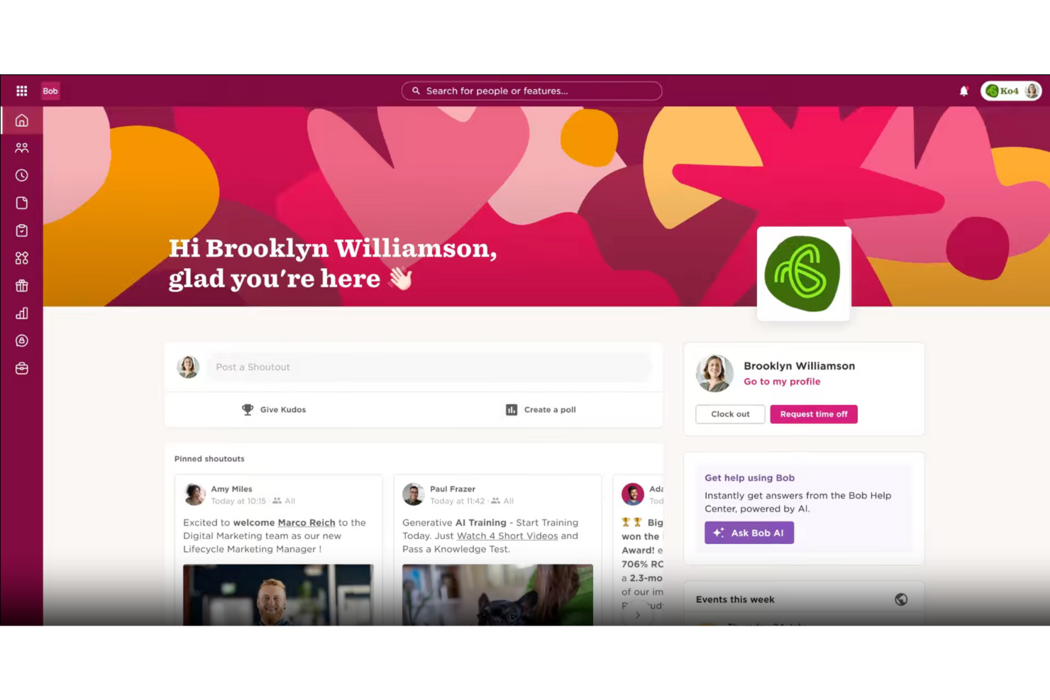 HiBob screenshot - 25 Best AI HR Software of 2026