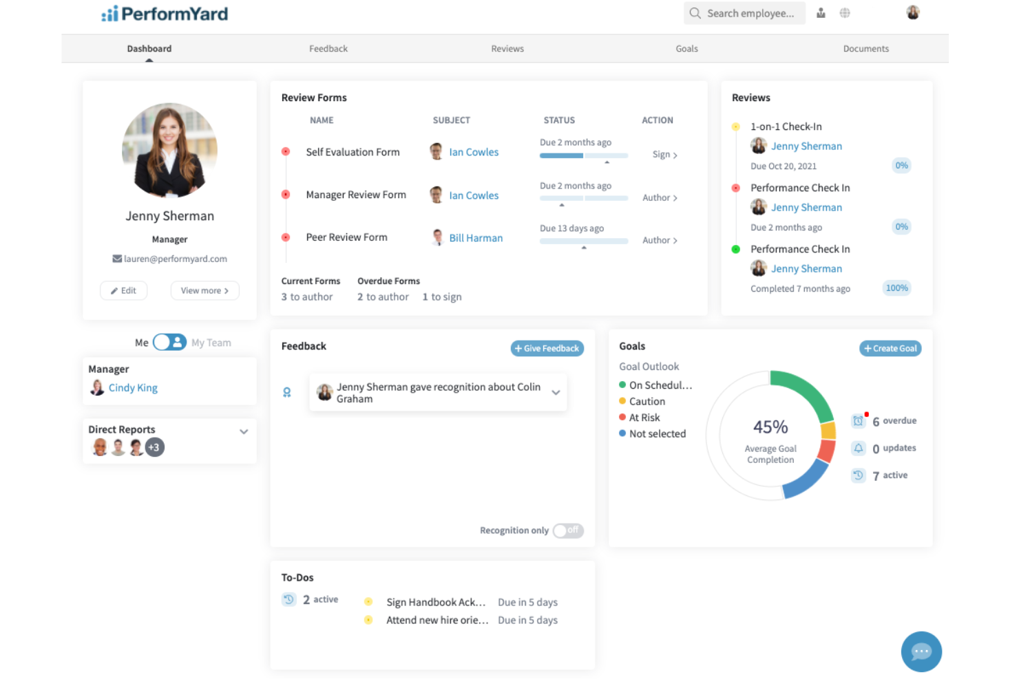 PerformYard screenshot - 25 Best AI HR Software of 2026