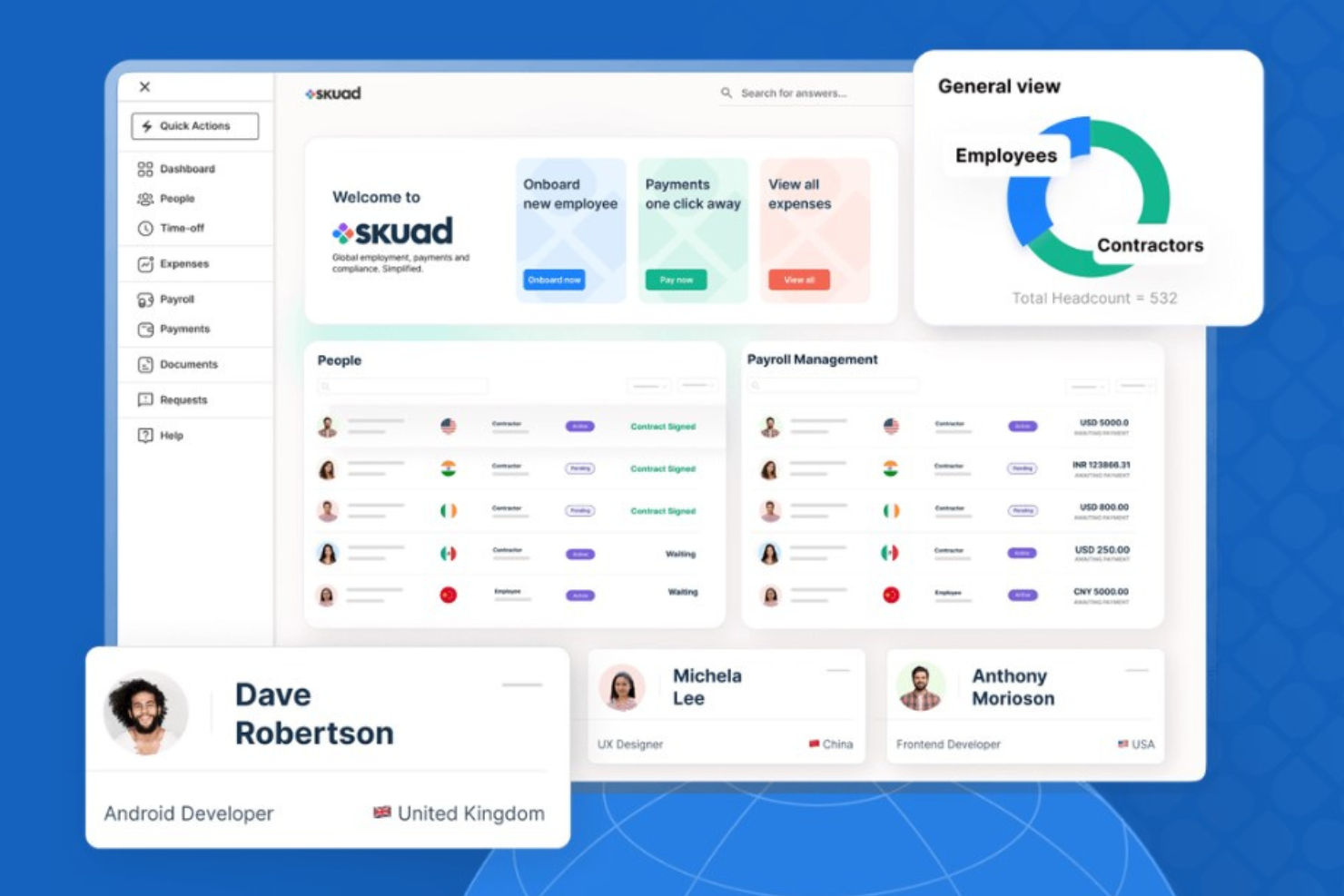 Skuad screenshot - 26 Best Employer of Record in the Netherlands in 2025
