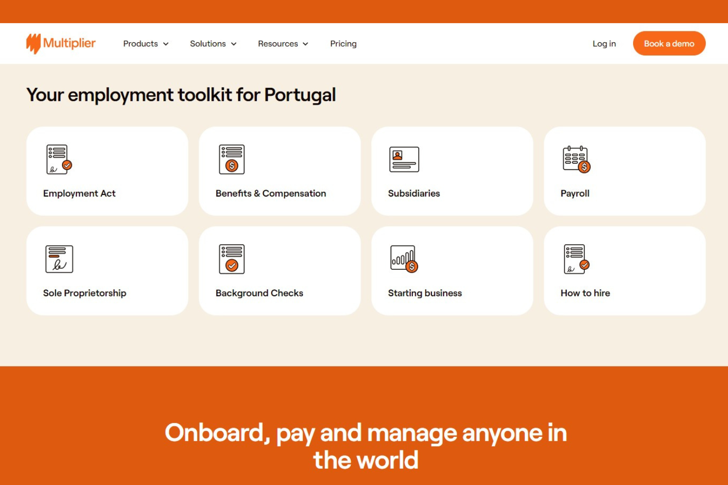 Multiplier screenshot - 10 Best Employer of Record in Portugal: Reviewed in 2026