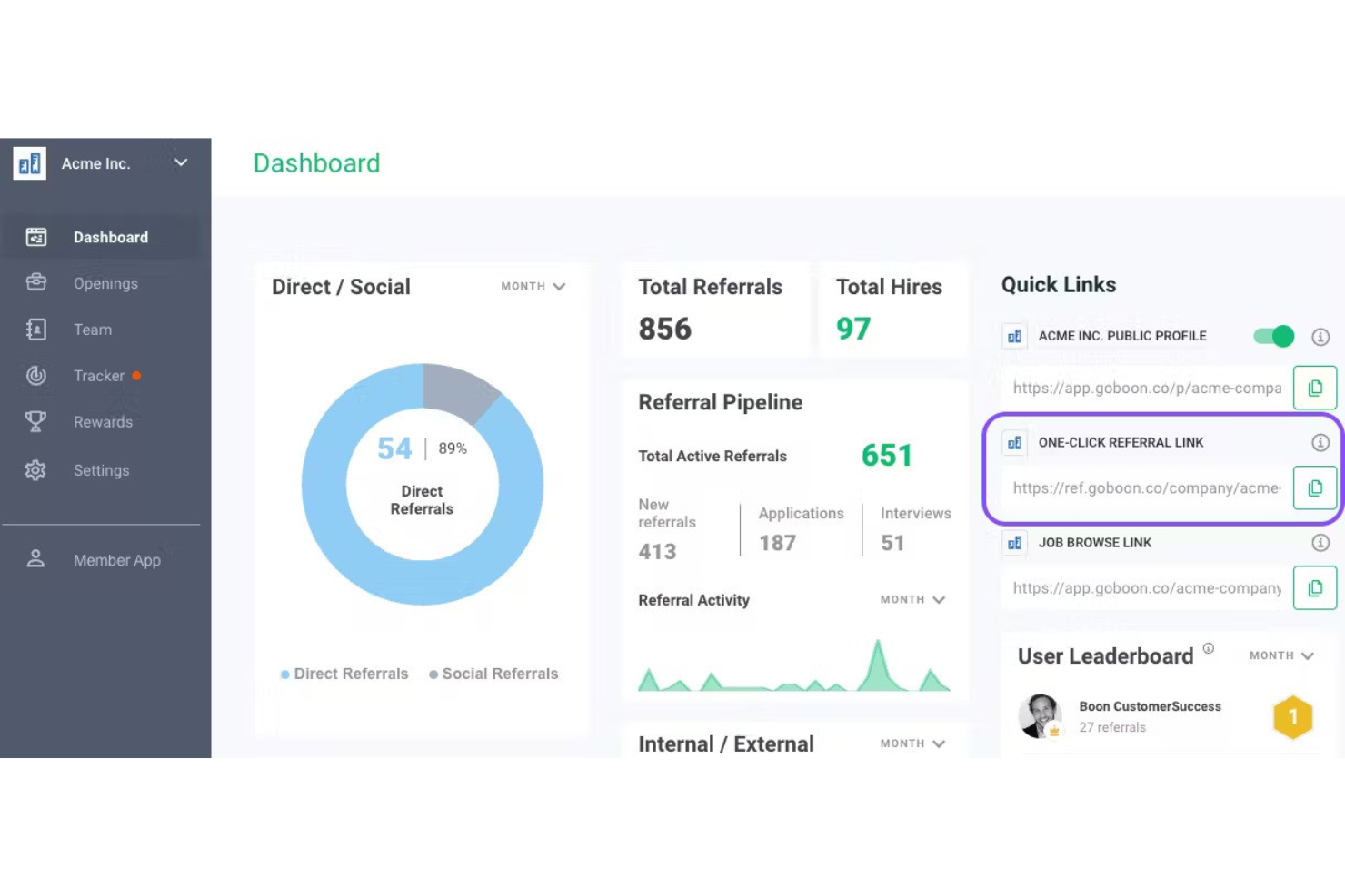 Boon screenshot - 40 Best Applicant Tracking Systems (ATS) of 2025: Reviewed & Compared