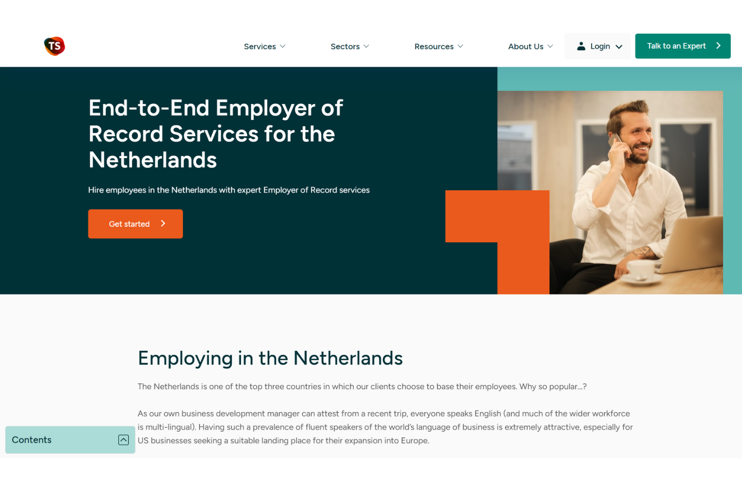 TopSource screenshot - 26 Best Employer of Record in the Netherlands in 2025