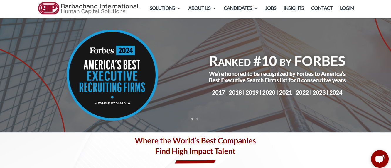 Barbachano International screenshot - 18 Best Recruitment Agencies Reviewed in 2025