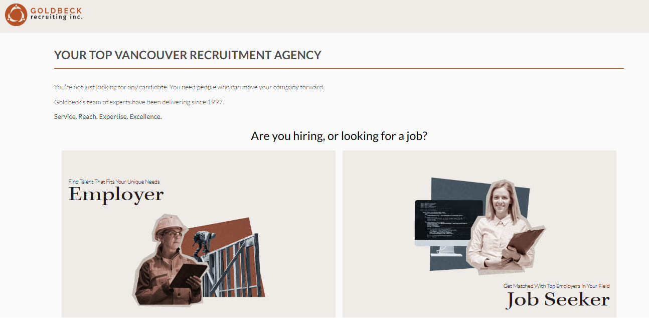 Goldbeck Recruiting screenshot - 18 Best Recruitment Agencies Reviewed in 2025