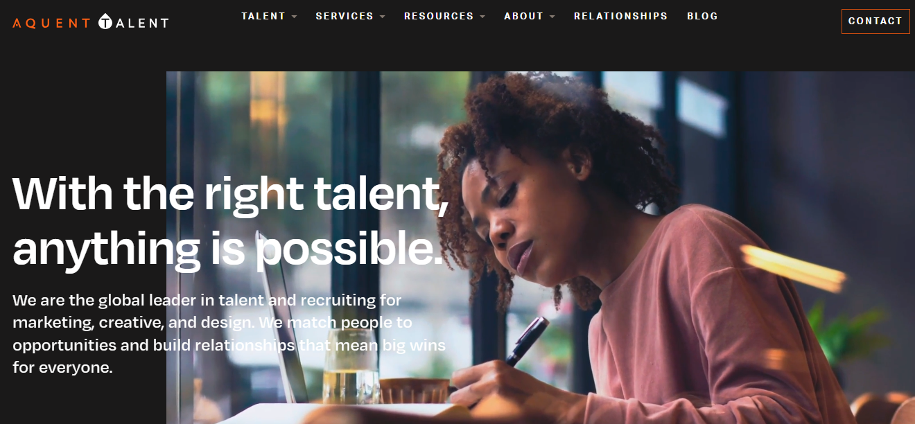 Aquent Talent screenshot - 18 Best Recruitment Agencies Reviewed in 2025