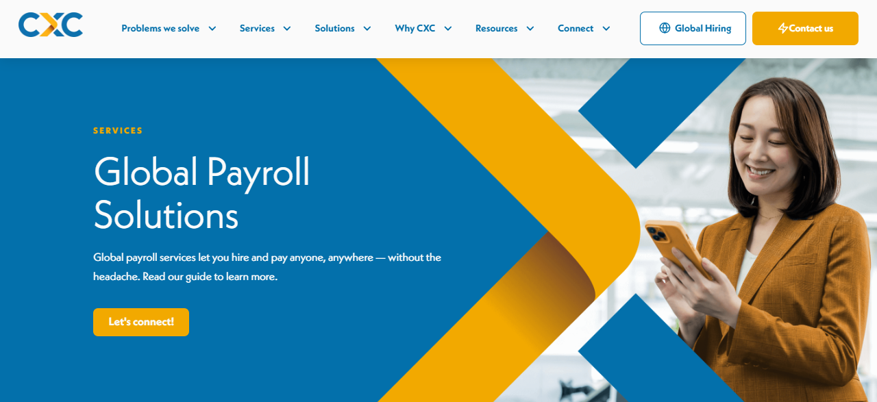 CXC Global screenshot - Top 20 Canadian PEOs for Business Growth 2025