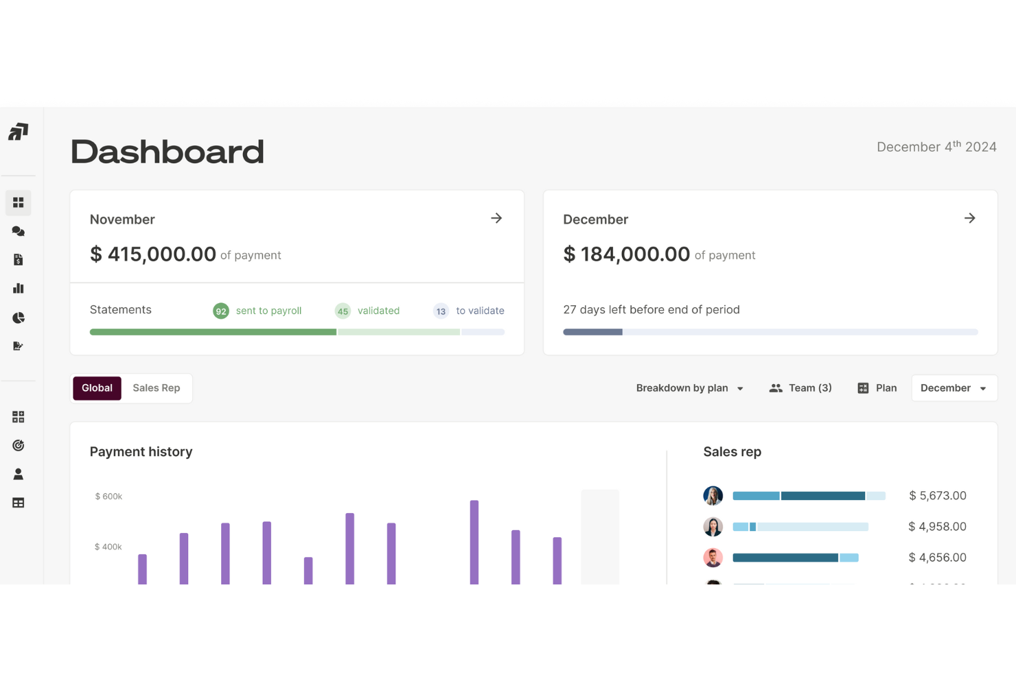 Qobra screenshot - 20 Best Compensation Management Software of 2025