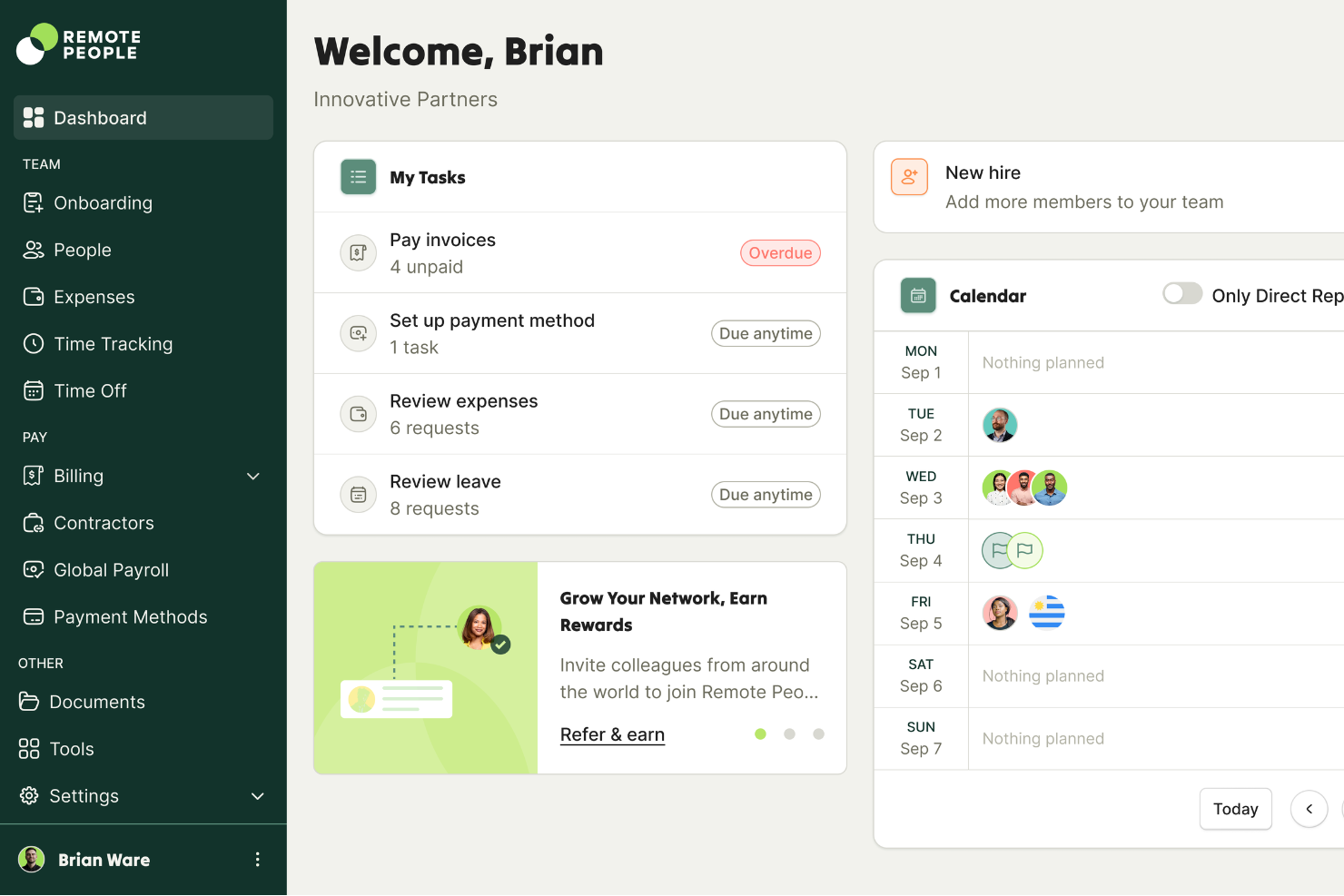 Remote People screenshot - 29 Best Employer of Record in the UK: Reviewed in 2026