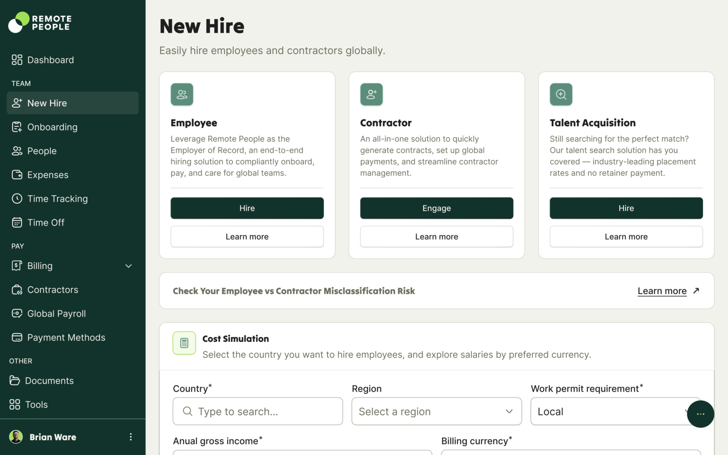 Remote People screenshot - 23 Best Employer of Record in Brazil: Reviewed in 2026