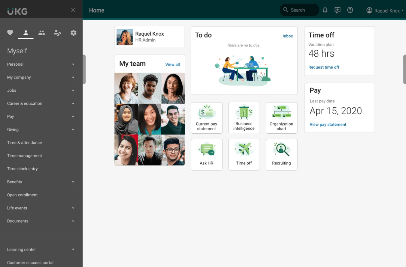 UKG screenshot - 30 Best TriNet Competitors & Alternatives Reviewed in 2025
