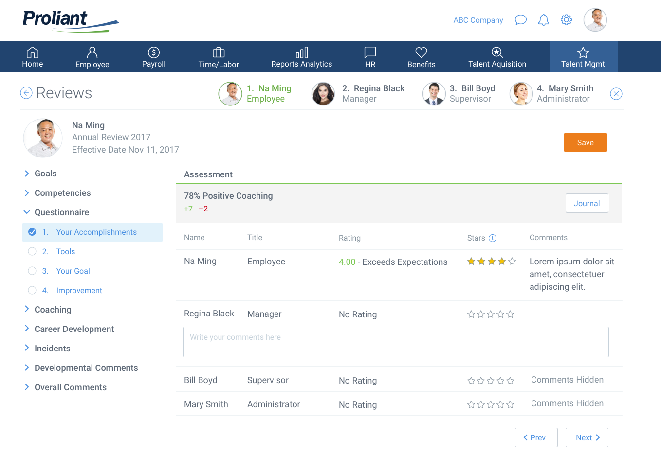 Proliant screenshot - 18 Best Zenefits Alternatives Reviewed in 2026