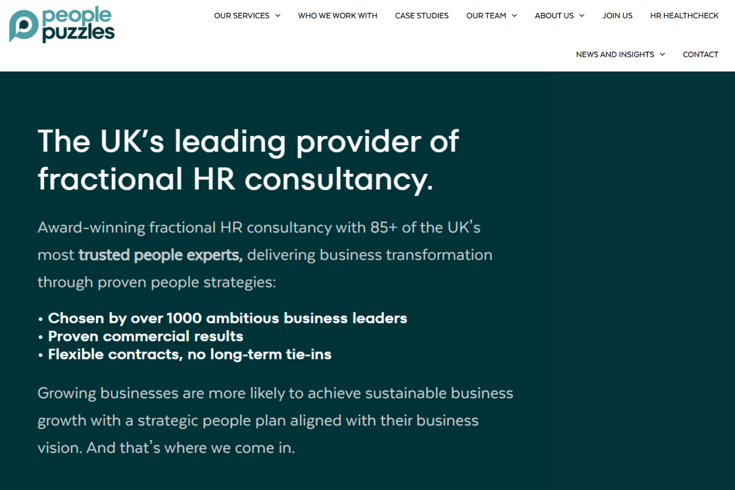 People Puzzles screenshot - 20 Best HR Consulting Firms UK Reviewed in 2026