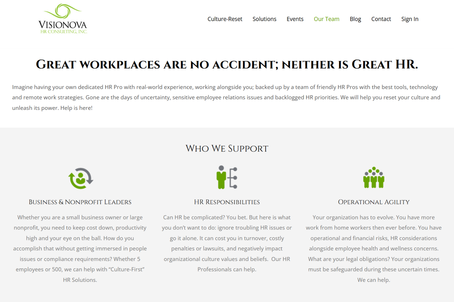 Visionova HR Consulting screenshot - 17 Best HR Consulting Firms Bay Area Reviewed in 2026
