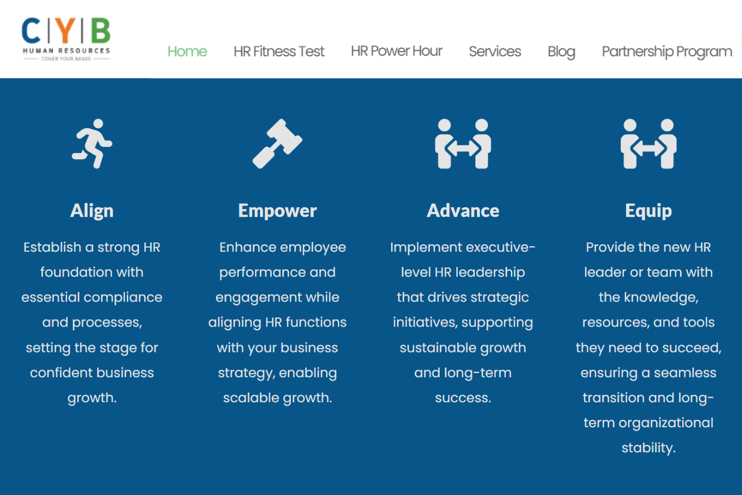CYB Human Resources screenshot - 20 Best HR Consulting Firms Denver Reviewed in 2026