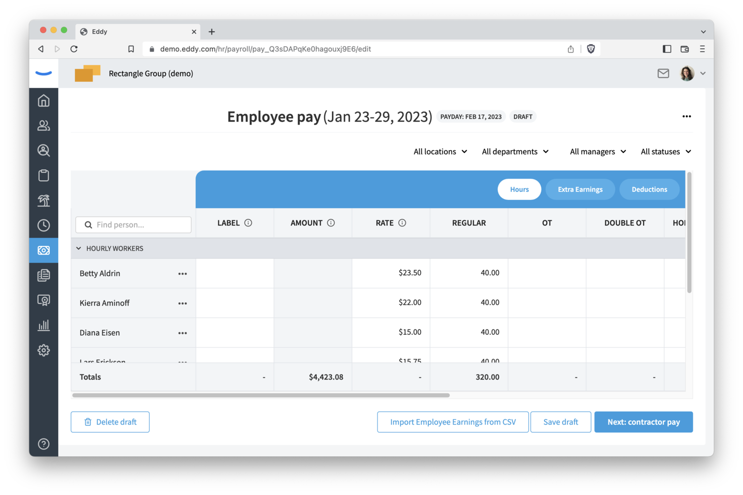 Eddy screenshot - 24 Best Paycor Alternatives Reviewed in 2025