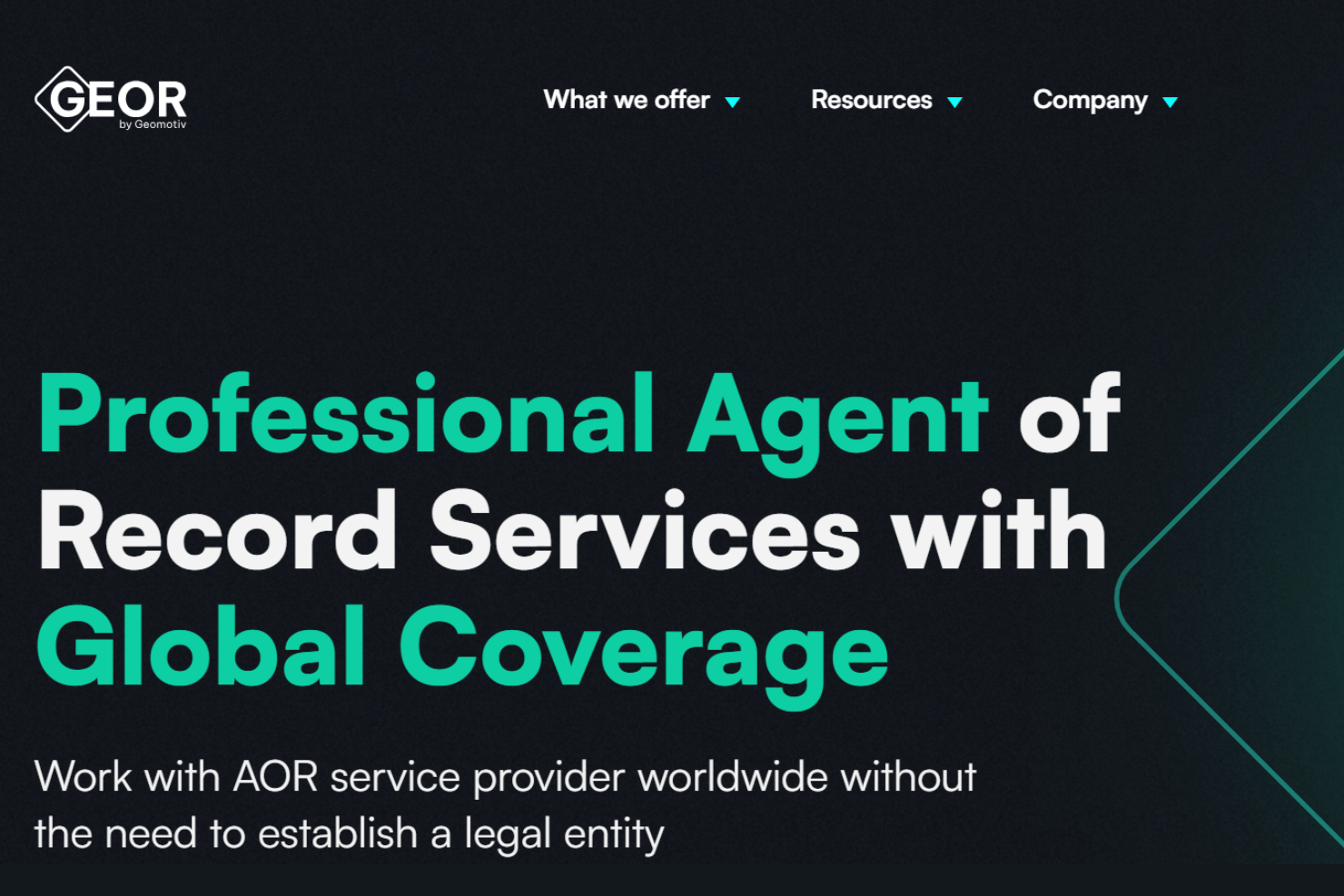 GEOR screenshot - 20 Best AOR and COR Services of 2026: Reviewed