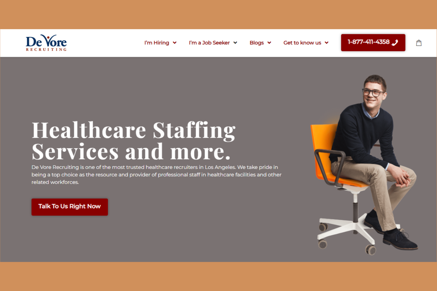 DeVore Recruiting screenshot - 20 Best Healthcare Recruiting Companies Reviewed in 2025