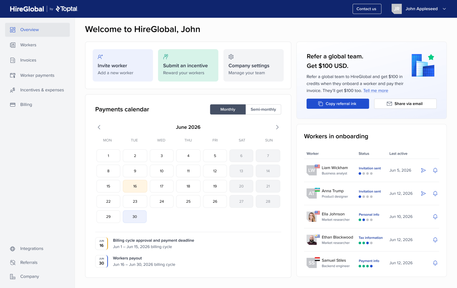 HireGlobal screenshot - 10 Best Employer of Record in the Philippines for 2026