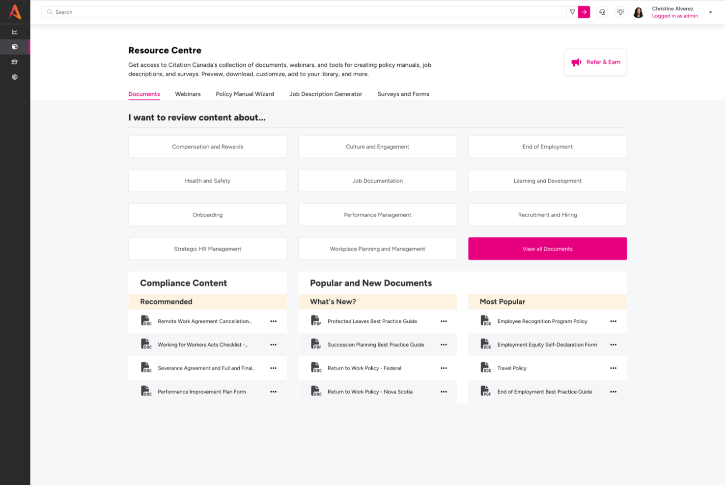 Citation Canada screenshot - 20 Best HR Services for Nonprofits Reviewed in 2026