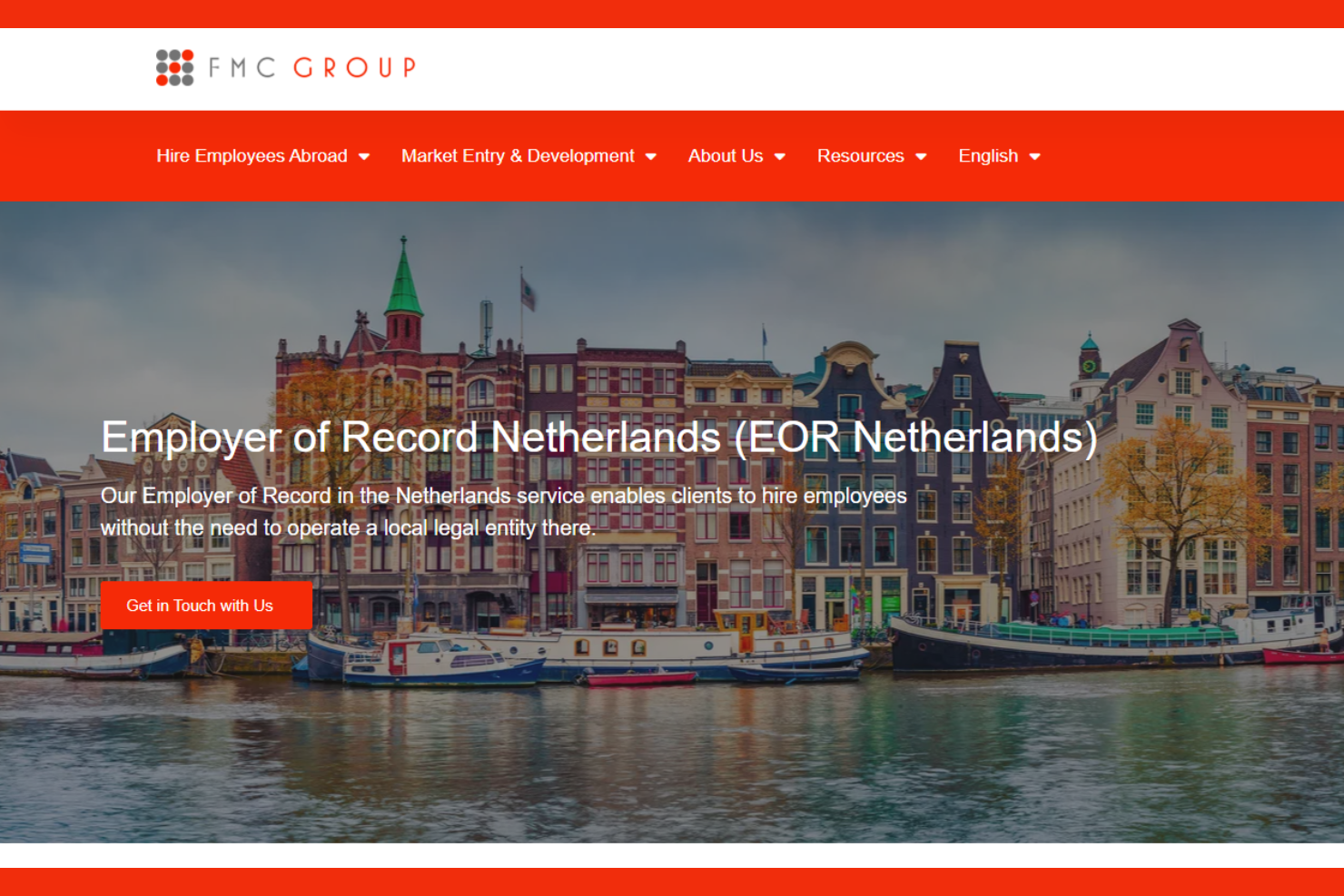 FMC Group screenshot - 26 Best Employer of Record in the Netherlands in 2025