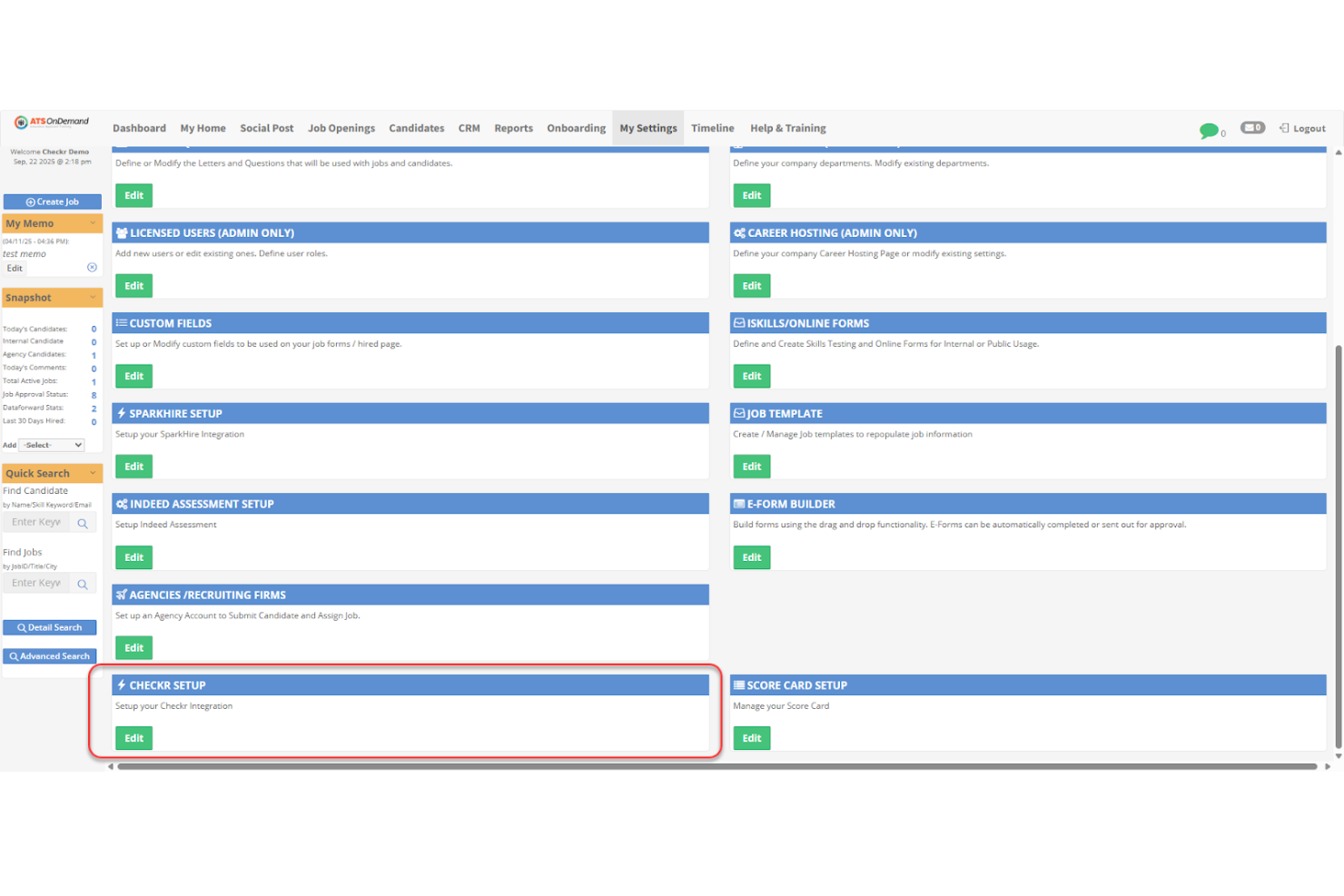 Checkr screenshot - 50 Best Recruiting Software of 2026: Reviewed &amp; Compared