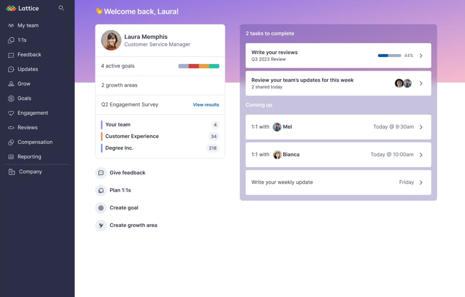 Lattice screenshot - 14 Best Leapsome Alternatives Reviewed in 2025