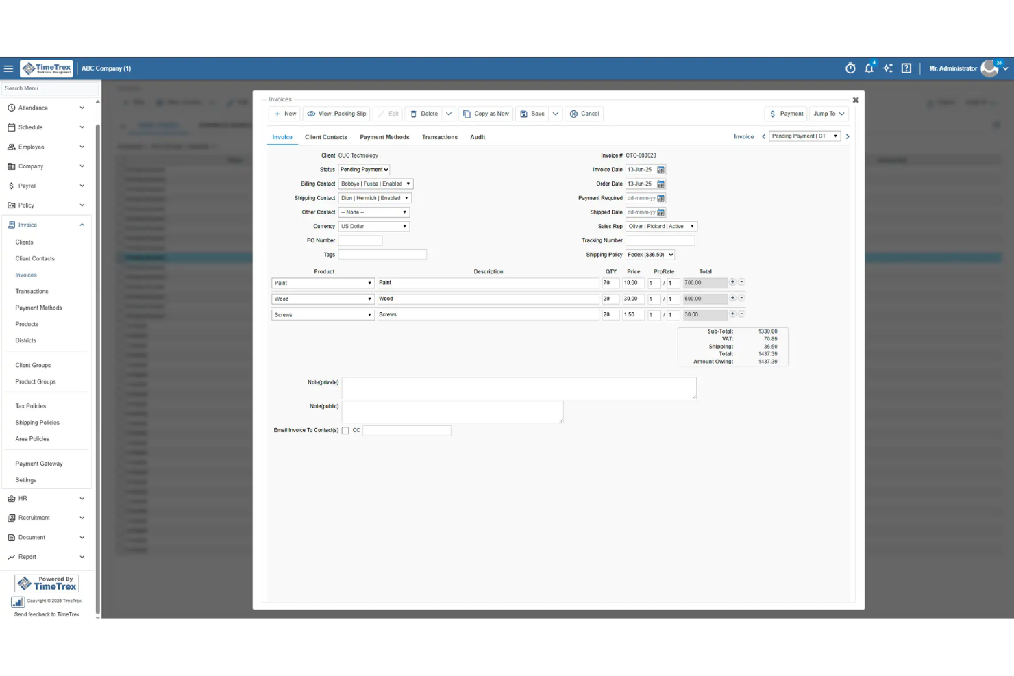 TimeTrex screenshot - 20 Best Payroll and Timekeeping Software Reviewed in 2026