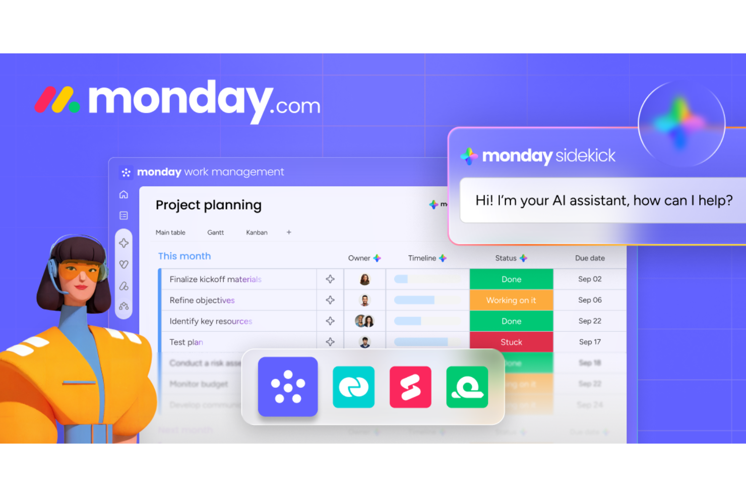 monday.com screenshot - 20 Best AI Platforms Reviewed in 2026
