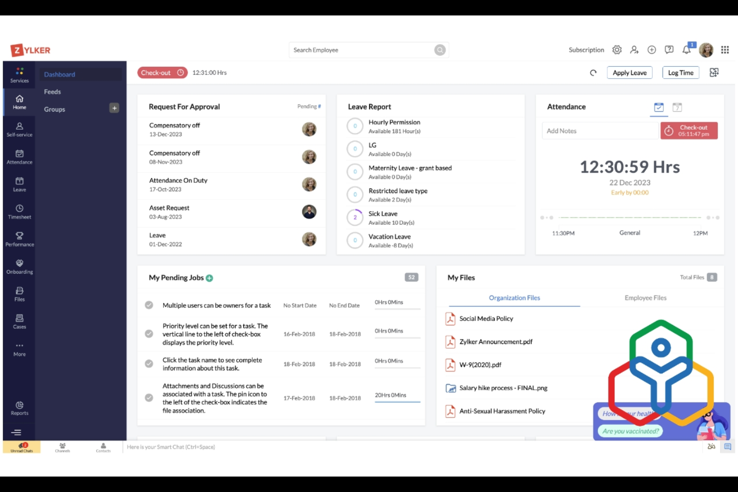 Zoho People screenshot - 23 Best Employee Directory Software Reviewed in 2026
