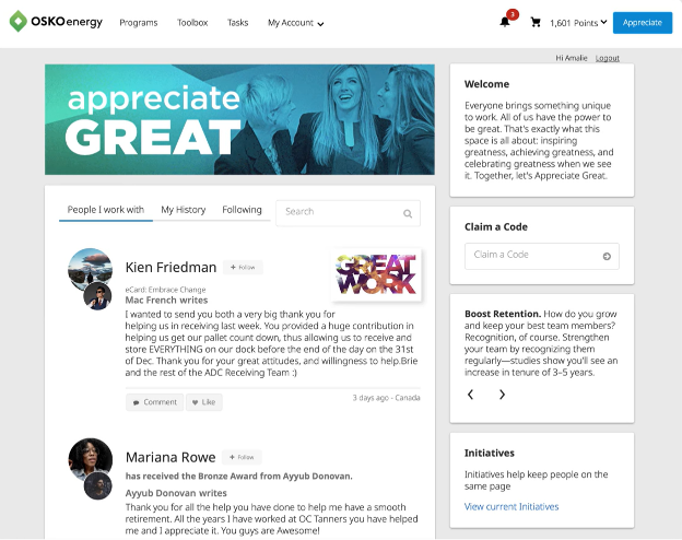 O.C. Tanner screenshot - 14 Best AI Employee Recognition Software Tools Reviewed in 2026