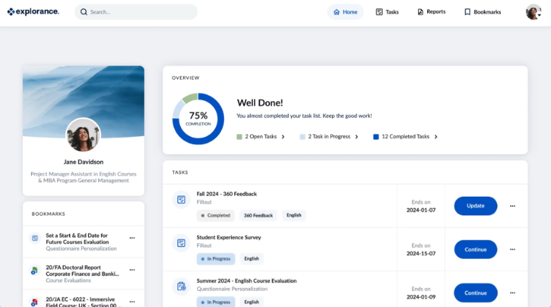 Explorance screenshot - 20 Best AI Employee Feedback Software Reviewed in 2026