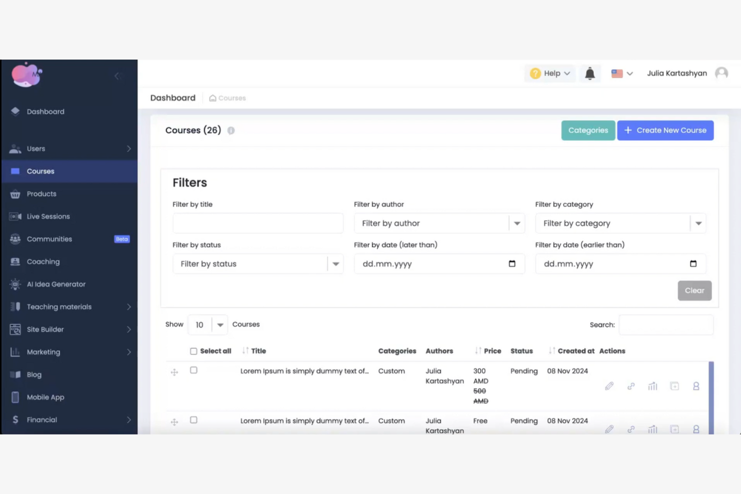 Uteach screenshot - 20 Best Thinkific Alternatives Reviewed in 2026