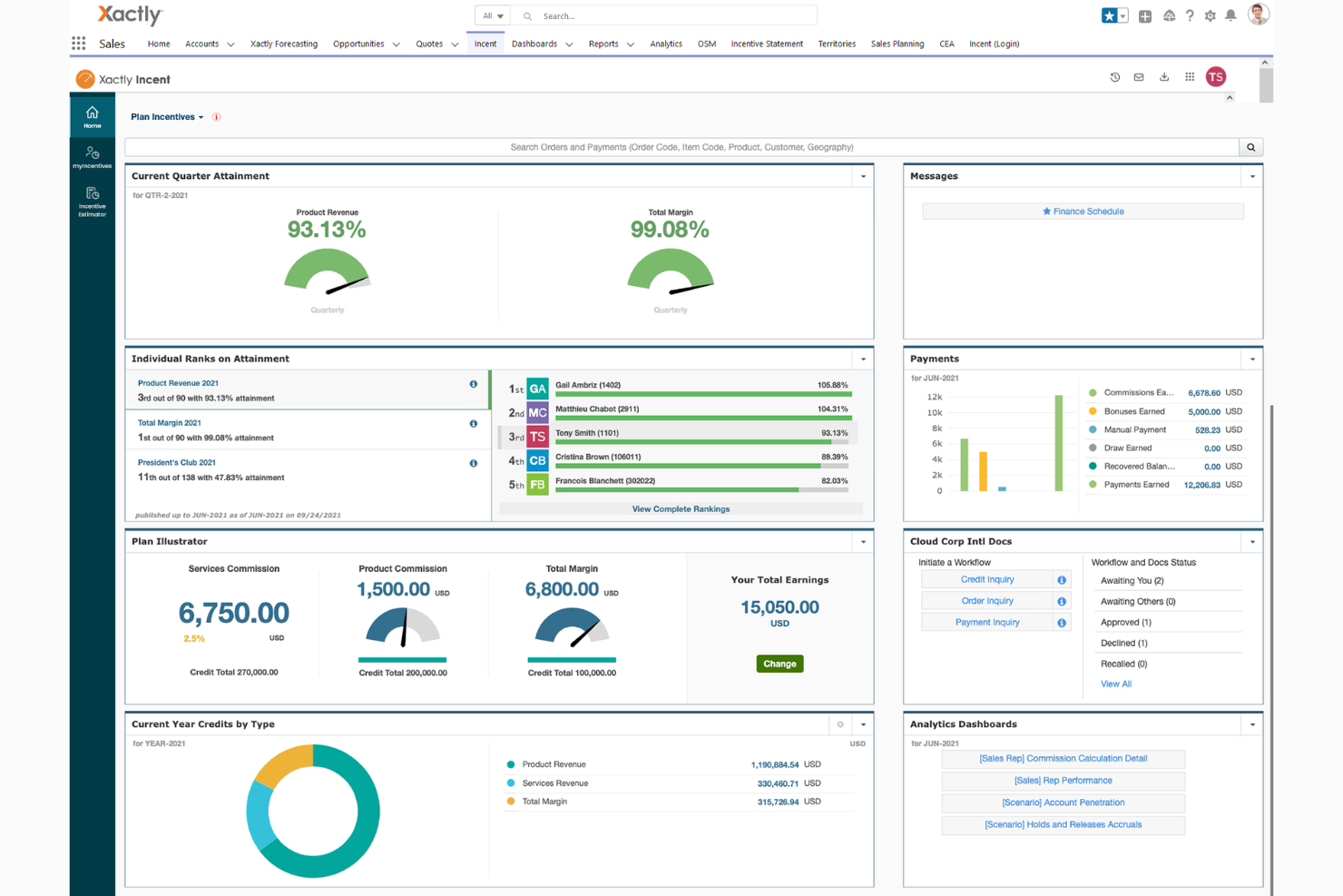 Xactly Incent screenshot - 18 Best Incentive Compensation Management Software Of 2026
