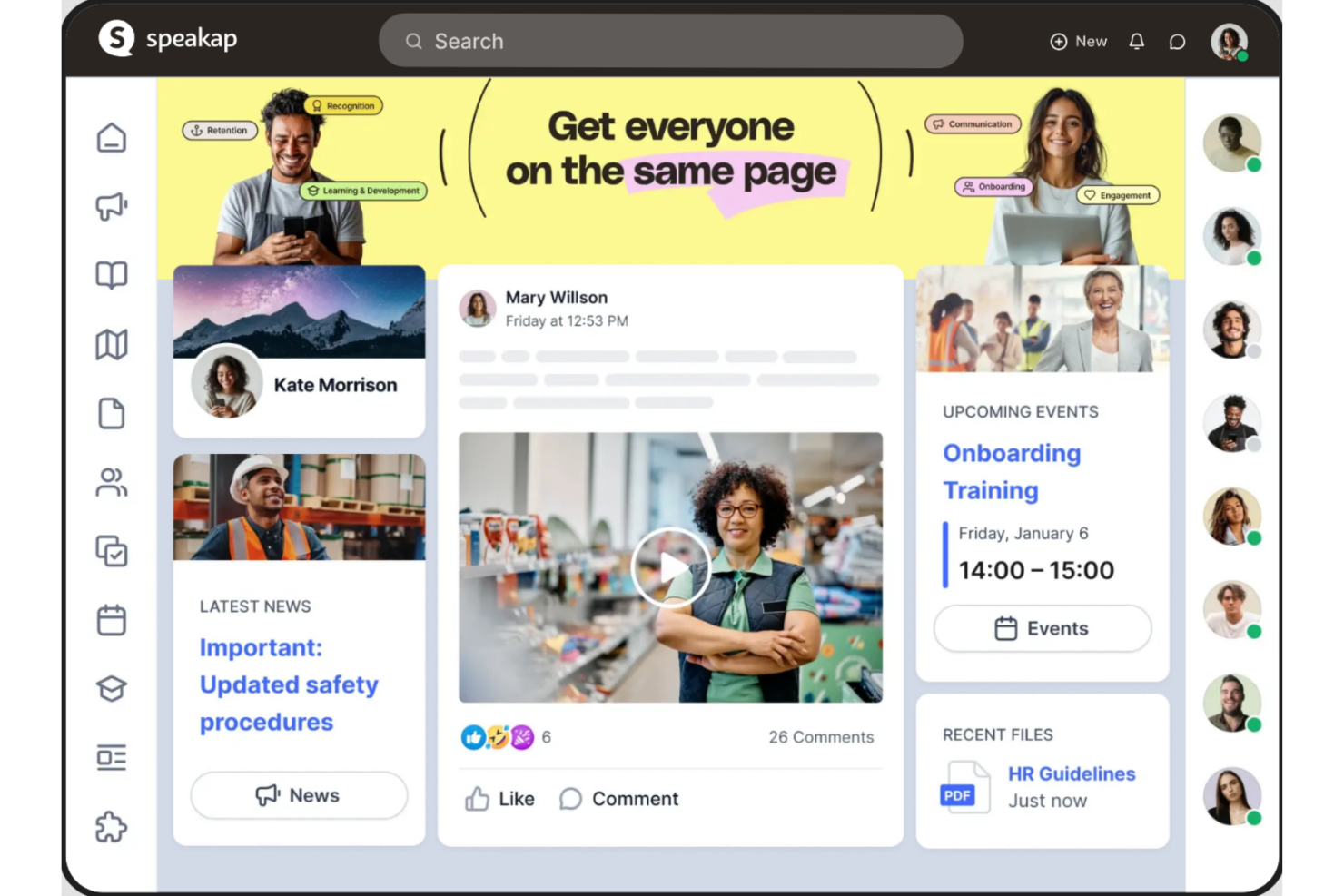 Speakap screenshot - 10 Best Happeo Alternatives Reviewed in 2026