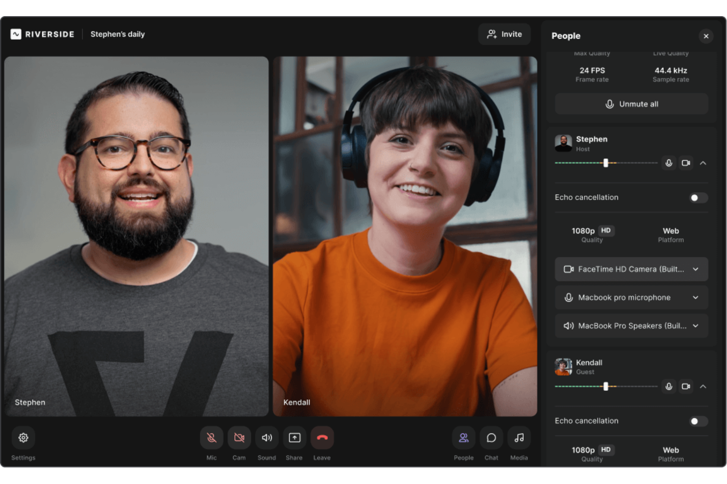 Riverside screenshot - 30 Best Video Interviewing Software Reviewed for 2026