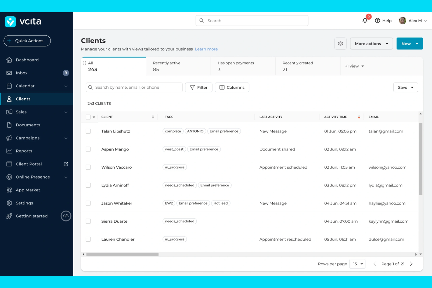 vCita screenshot - 24 Best Small Business Management Software Reviewed in 2026