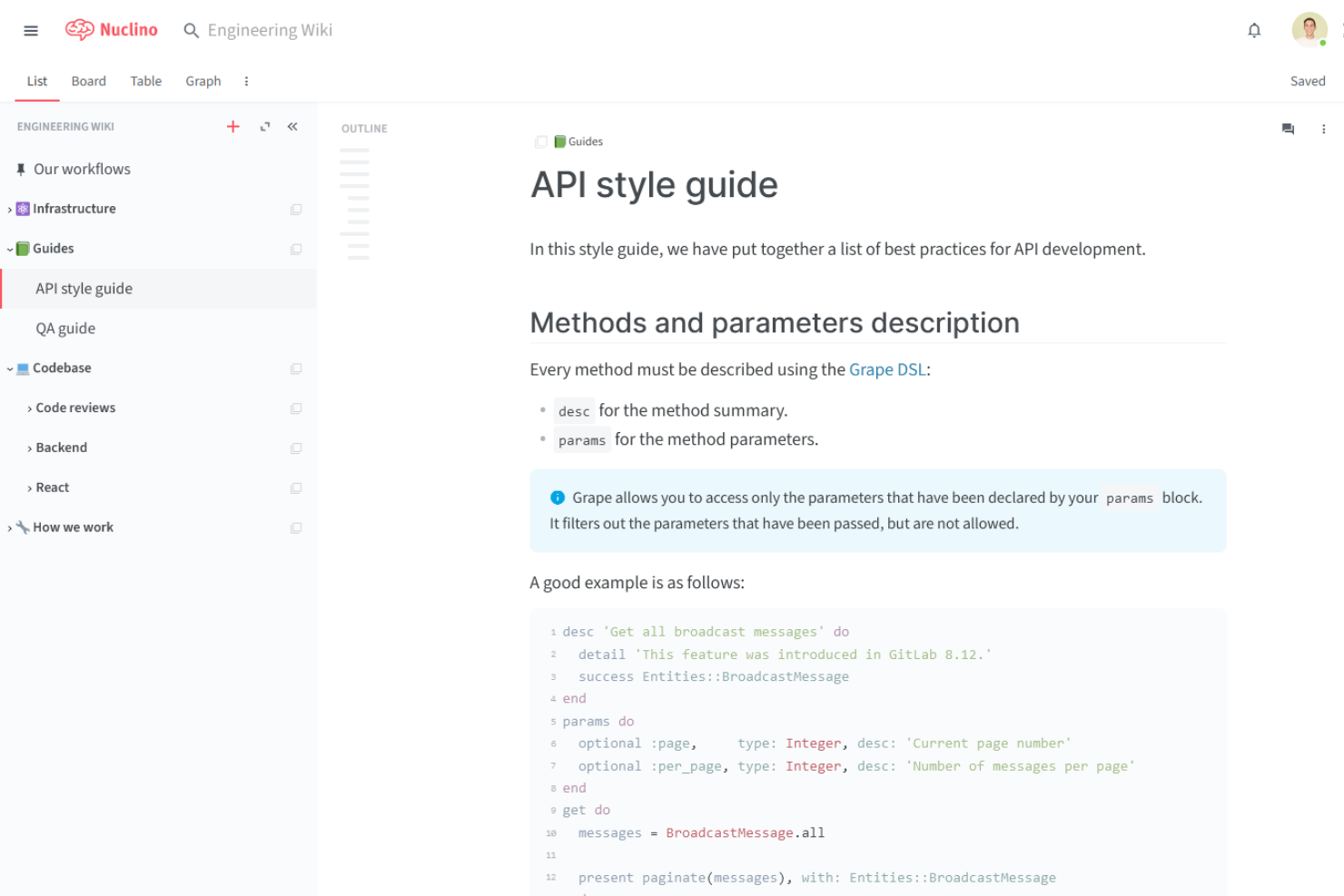 Nuclino screenshot - 15 Best Wiki Software Reviewed in 2026