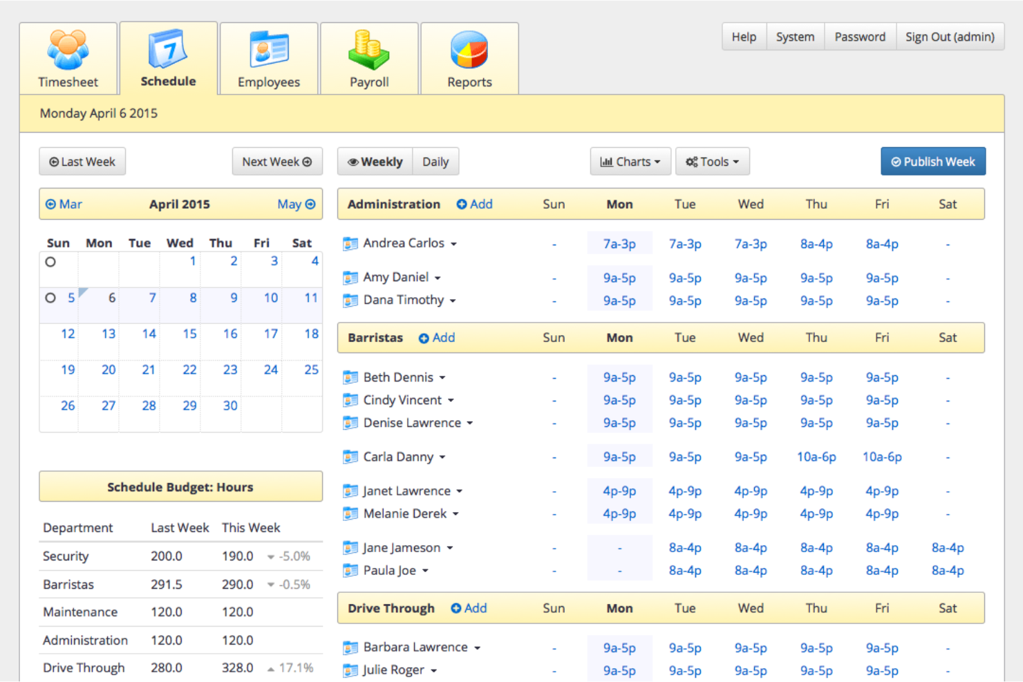TixTime screenshot - 18 Best Enterprise Employee Scheduling Software Reviewed in 2026