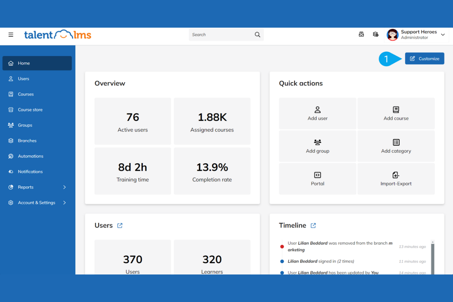 TalentLMS screenshot - 19 Best Mobile LMS Reviewed in 2026