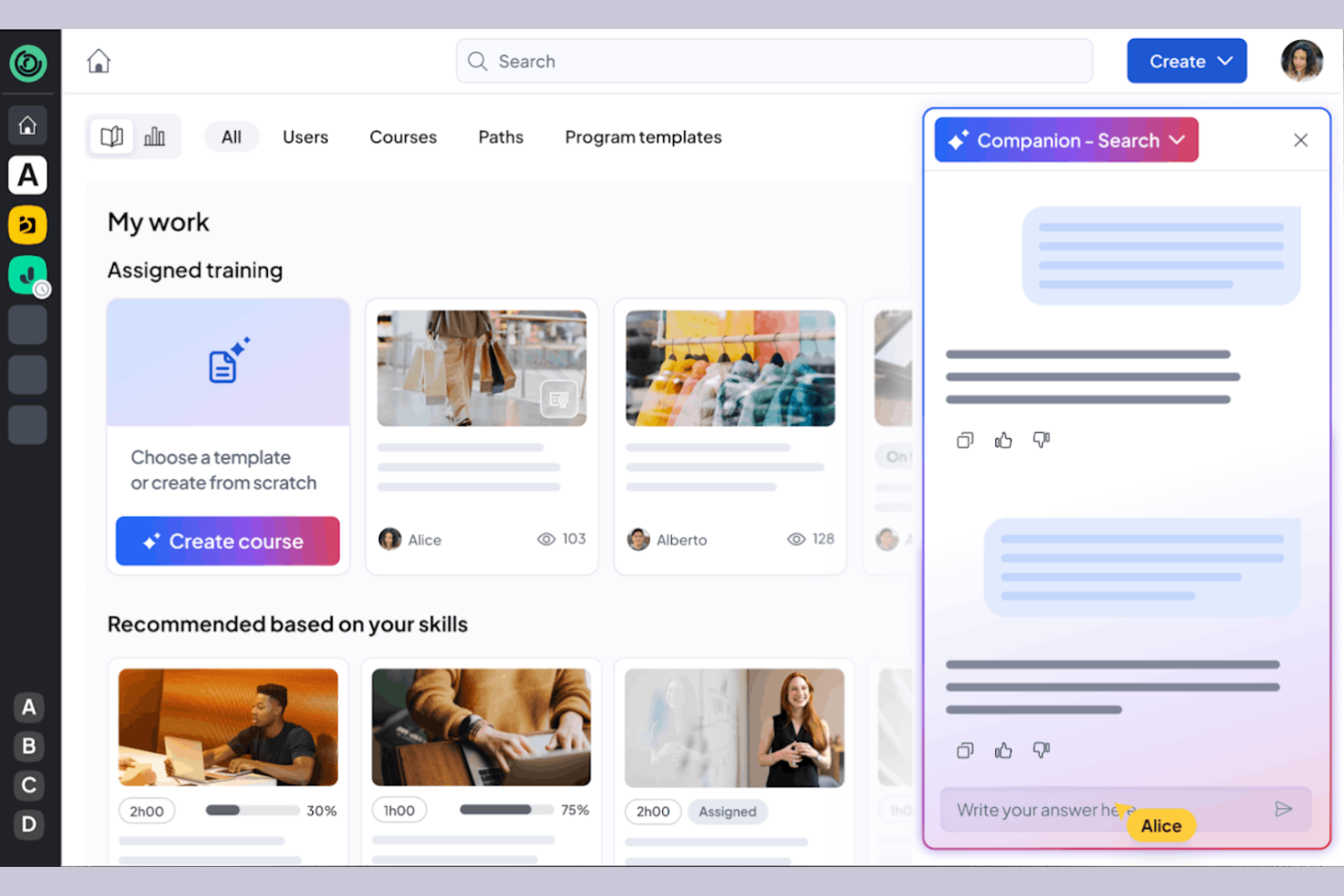 360Learning screenshot - 19 Best Mobile LMS Reviewed in 2026