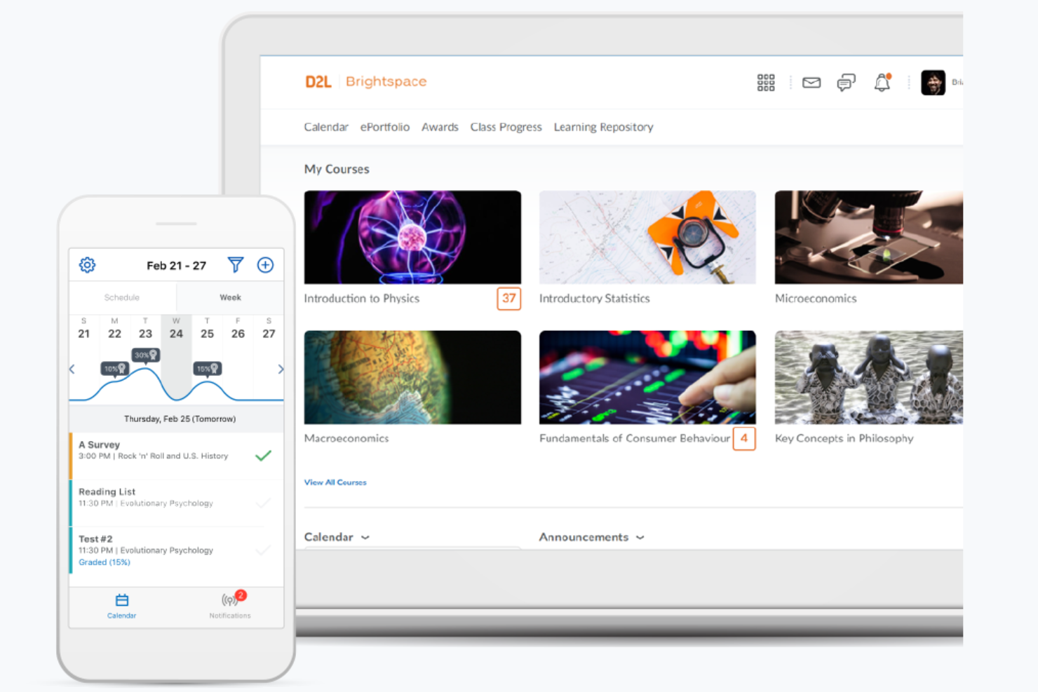 D2L Brightspace screenshot - 17 Best Learning Experience Platforms Reviewed in 2026
